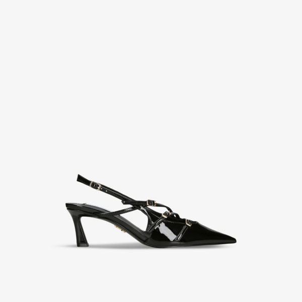 Туфли Liana из лакированной кожи с несколькими ремешками Steve Madden, черный