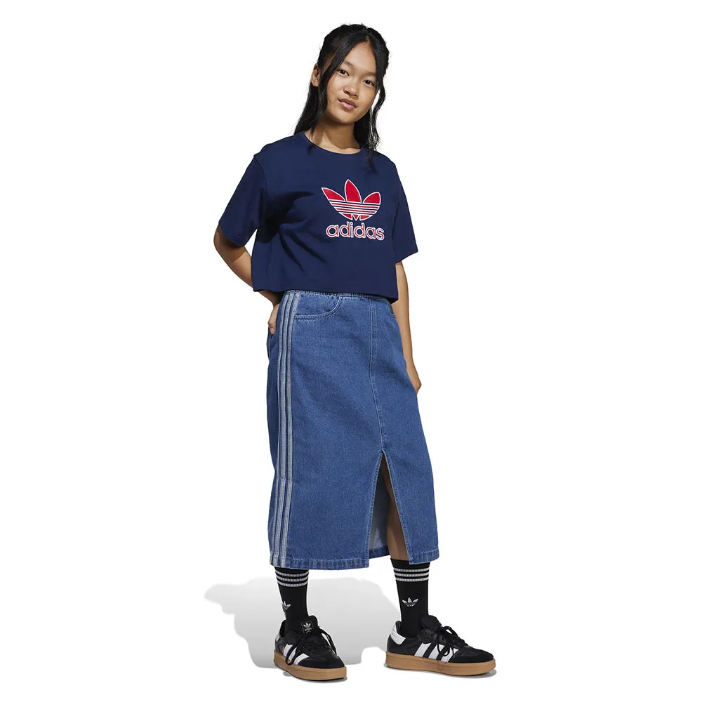 Юбка adidas Originals JC7879 denim, синий — фото 4