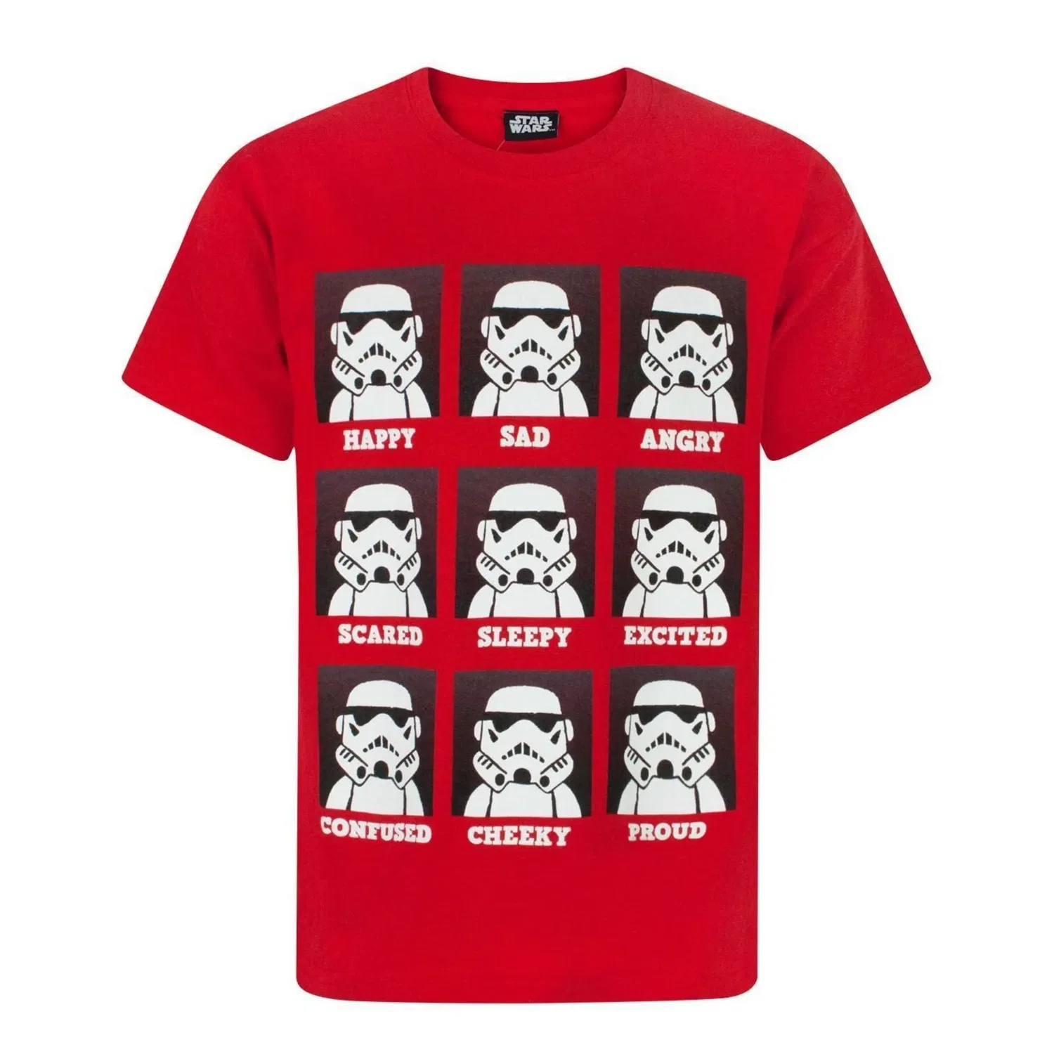 Футболка детская с принтом Stormtroopers Star Wars, красный