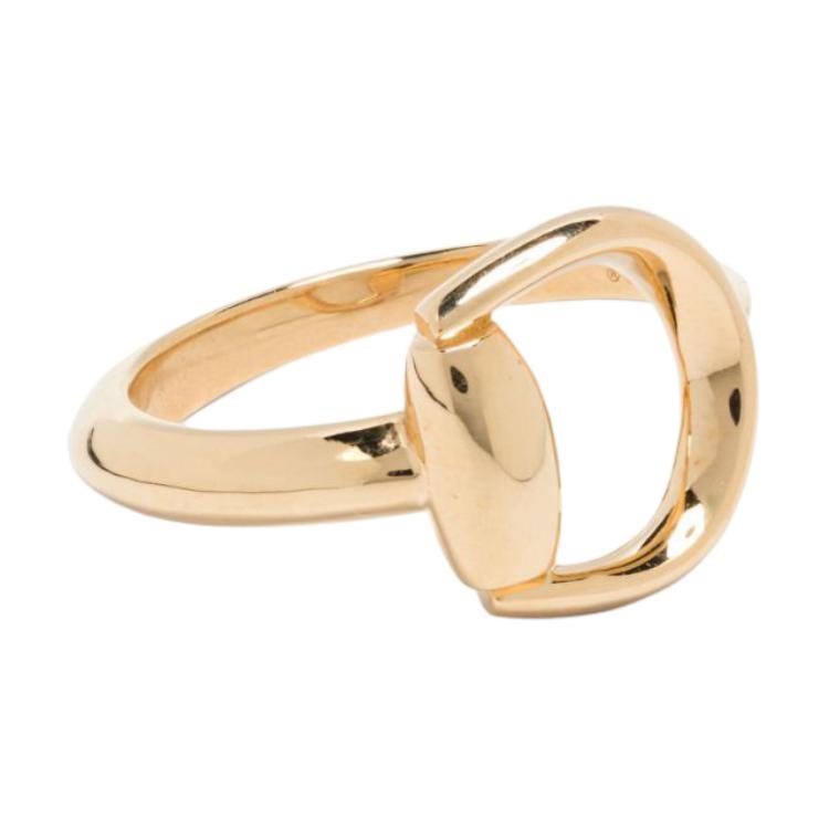 

GUCCI Кольцо из желтого золота 18 карат с подвеской в виде удила