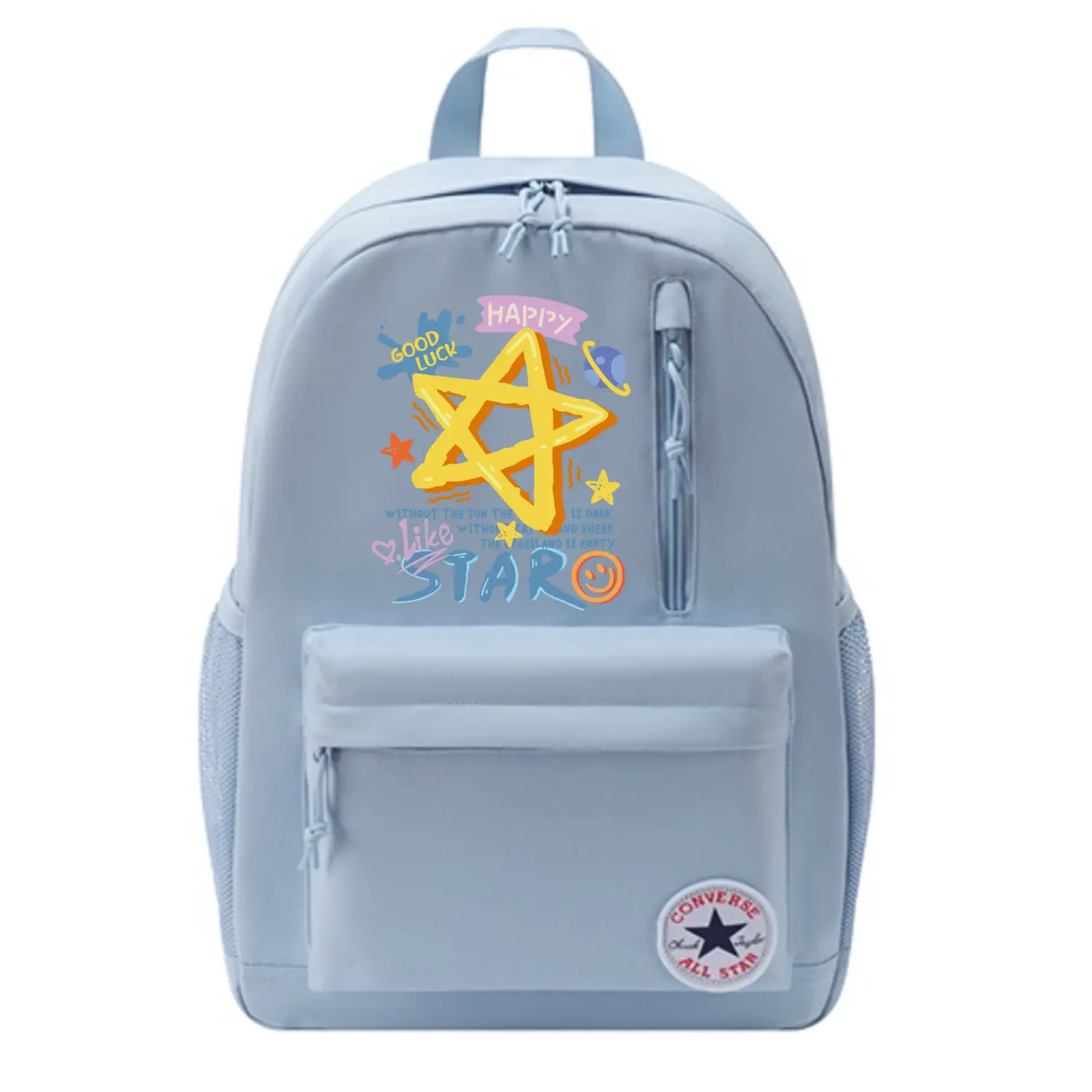 

Converse Полиэстеровый рюкзак унисекс светло-дымчато-голубой, Star