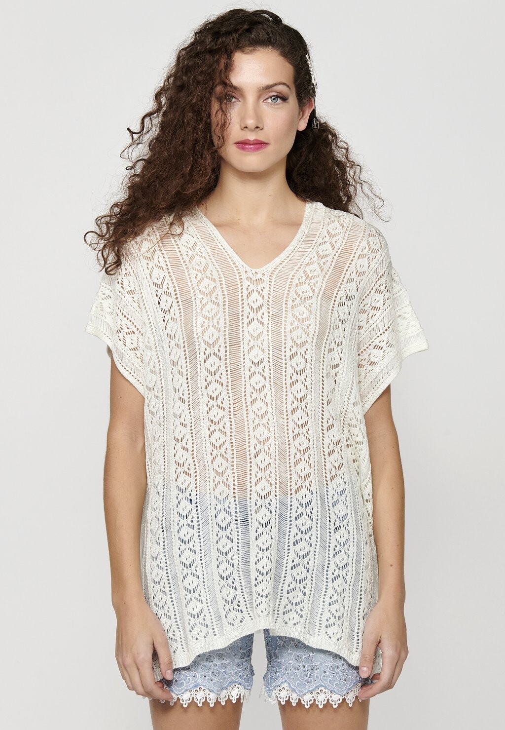 

Футболка базовая Koroshi, цвет crudo off white