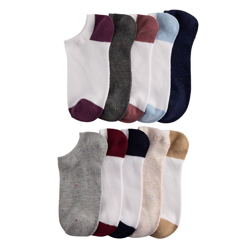 

Женский комплект носков Sonoma Goods For Life из 10 штук без показа, цвет Light Gray