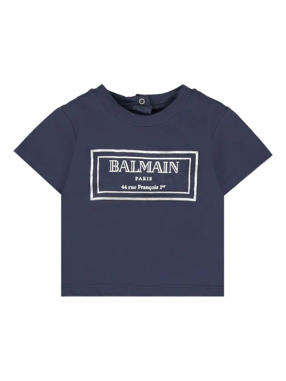 

Футболка с логотипом Balmain Kids, синий
