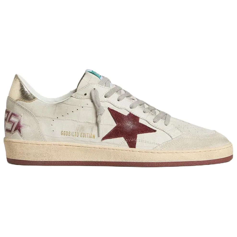 Кроссовки кожаные Golden Goose Ball Star Low белые — фото 3