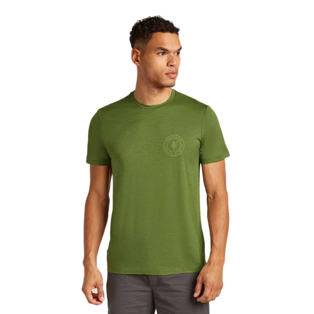 

Футболка с коротким рукавом Icebreaker Merino 150 Tech Lite Hike Natural, зеленый