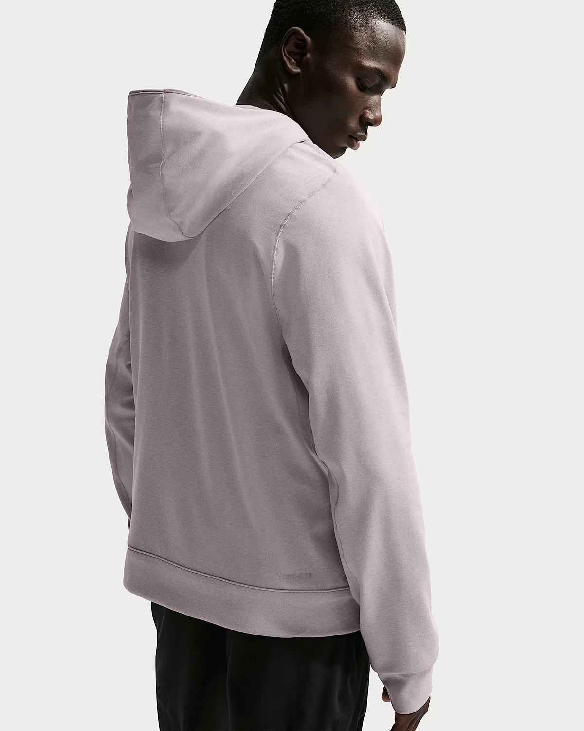 Мужская спортивная худи Nike Primary NanoKnit Dri-FIT с защитой от УФ, Light Violet Ore/Platinum Violet/Heather/Light Violet Ore — фото 2