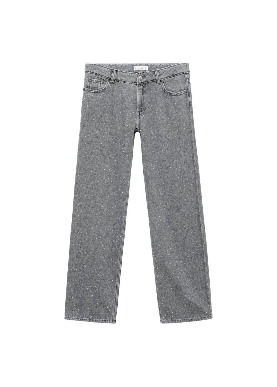 

Обычные джинсы MANGO TEEN Strasstg, светло-серый