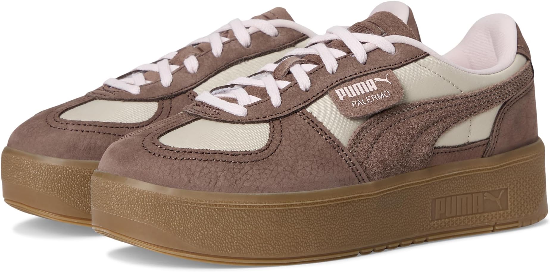 Кроссовки PUMA Women's Palermo Elevata Wine Club Shoes, Desert Dust/Flat Bronze