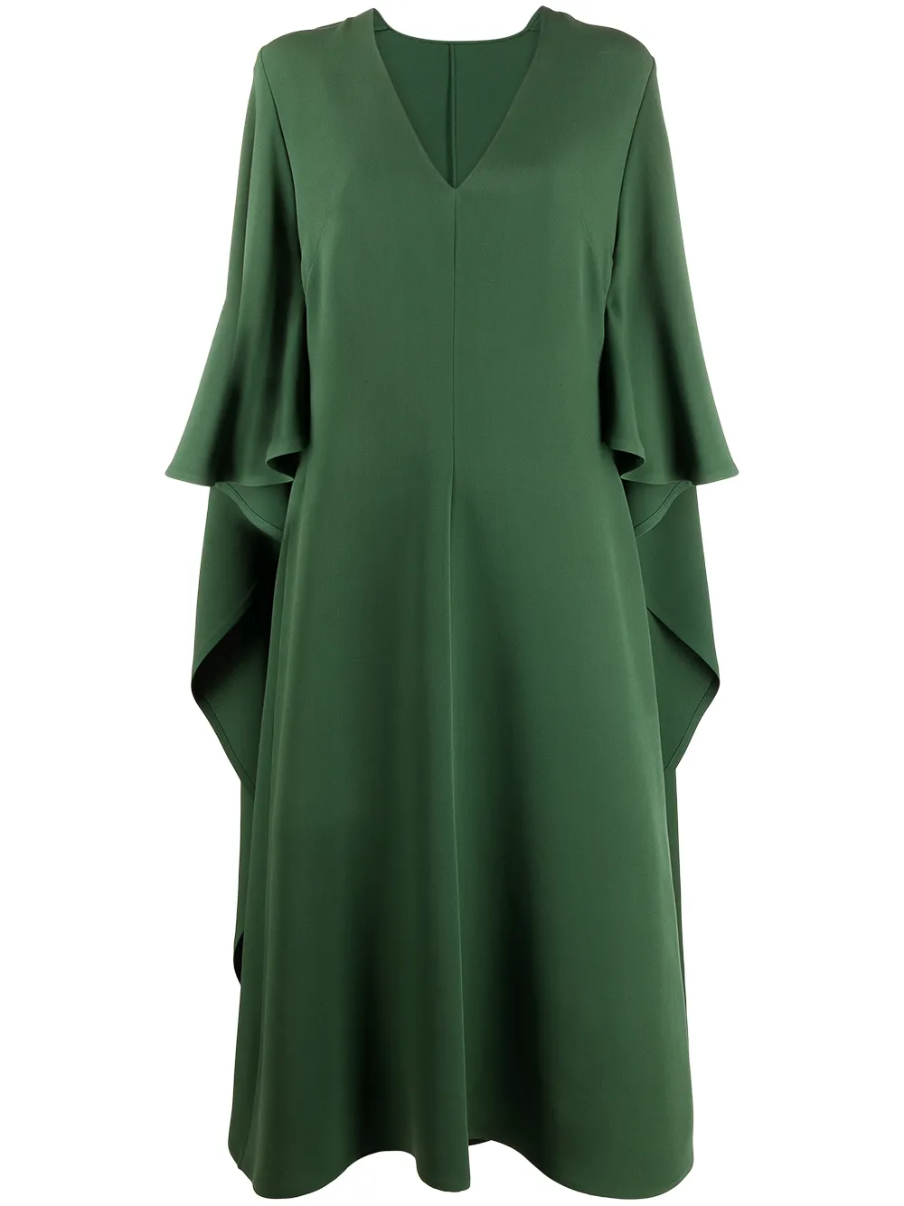 

Платье с драпировкой и V-образным вырезом VALENTINO GARAVANI, зеленый