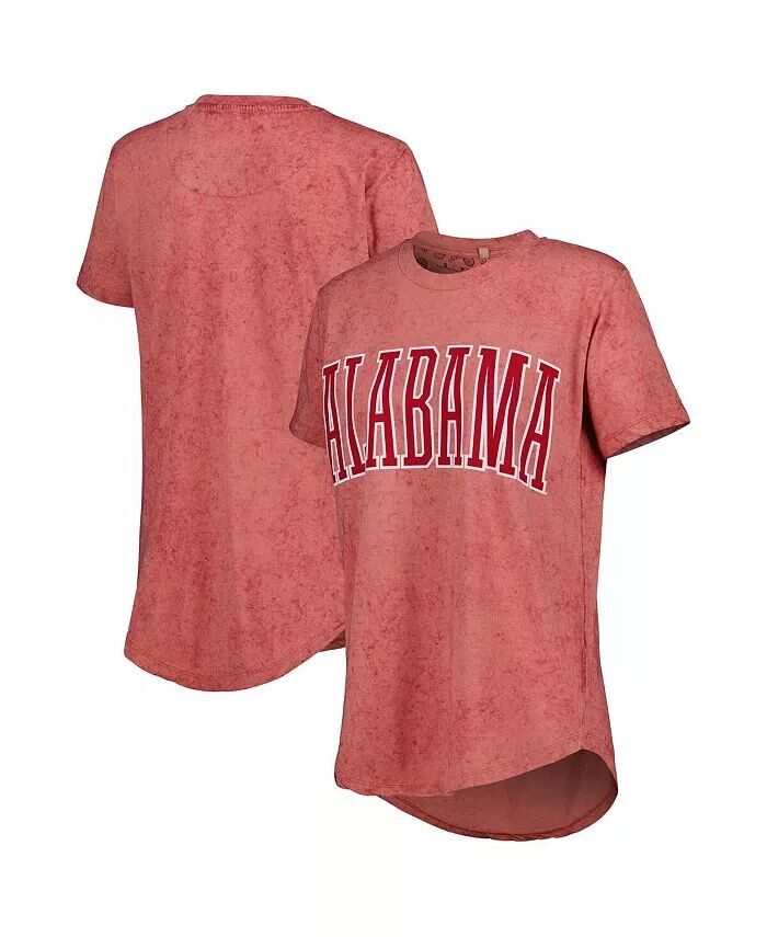 

Женская выгоревшая на солнце футболка Crimson Alabama Crimson Tide Southlawn Pressbox