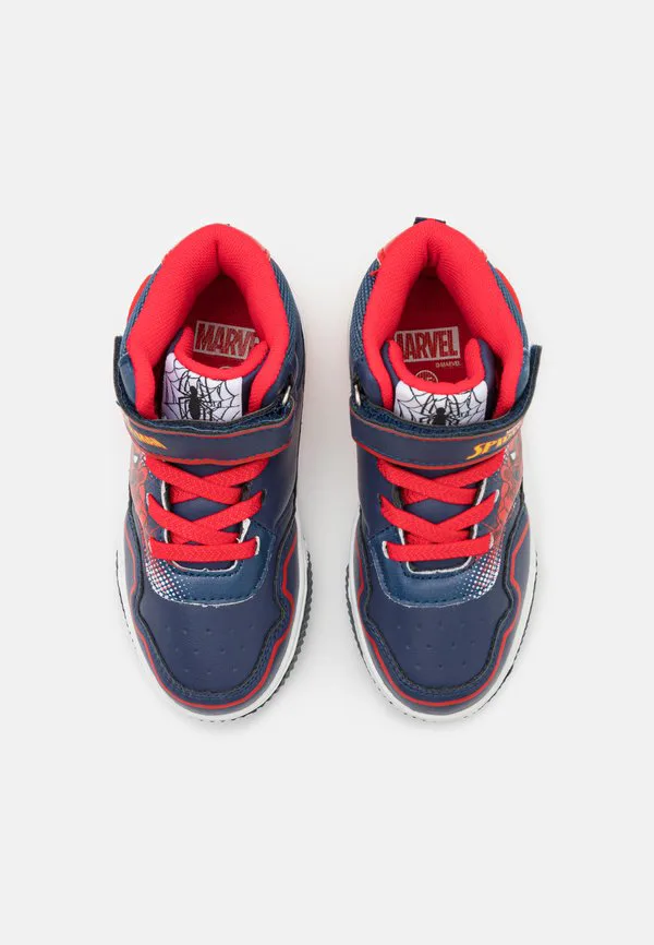 Кроссовки marvel spiderman hitop, мигающие кроссовки, высокие кроссовки Friboo, Dark Blue — фото 4
