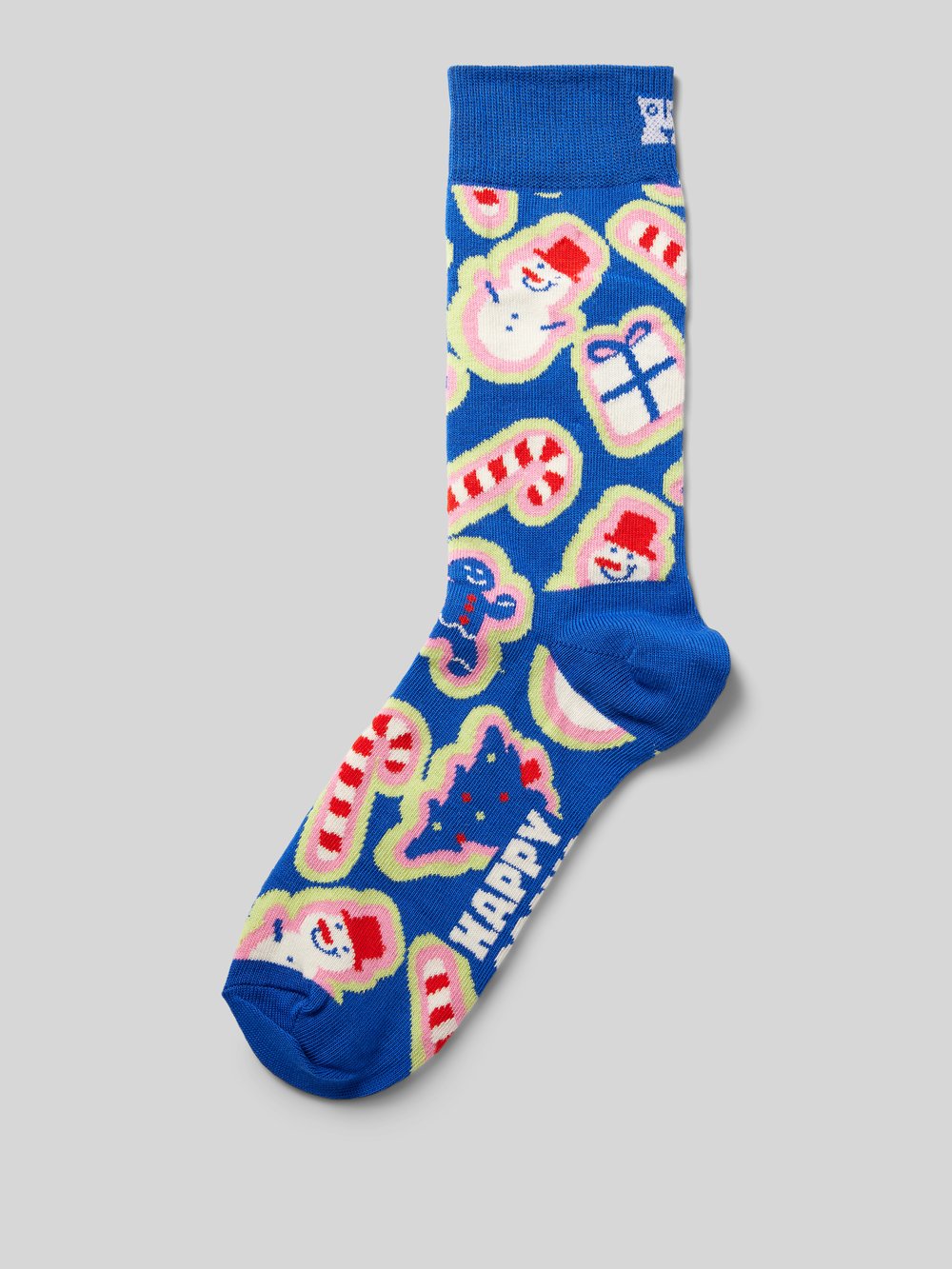 

Носки с пришитыми этикетками, модель «Рождественские штучки» Happy Socks, синий