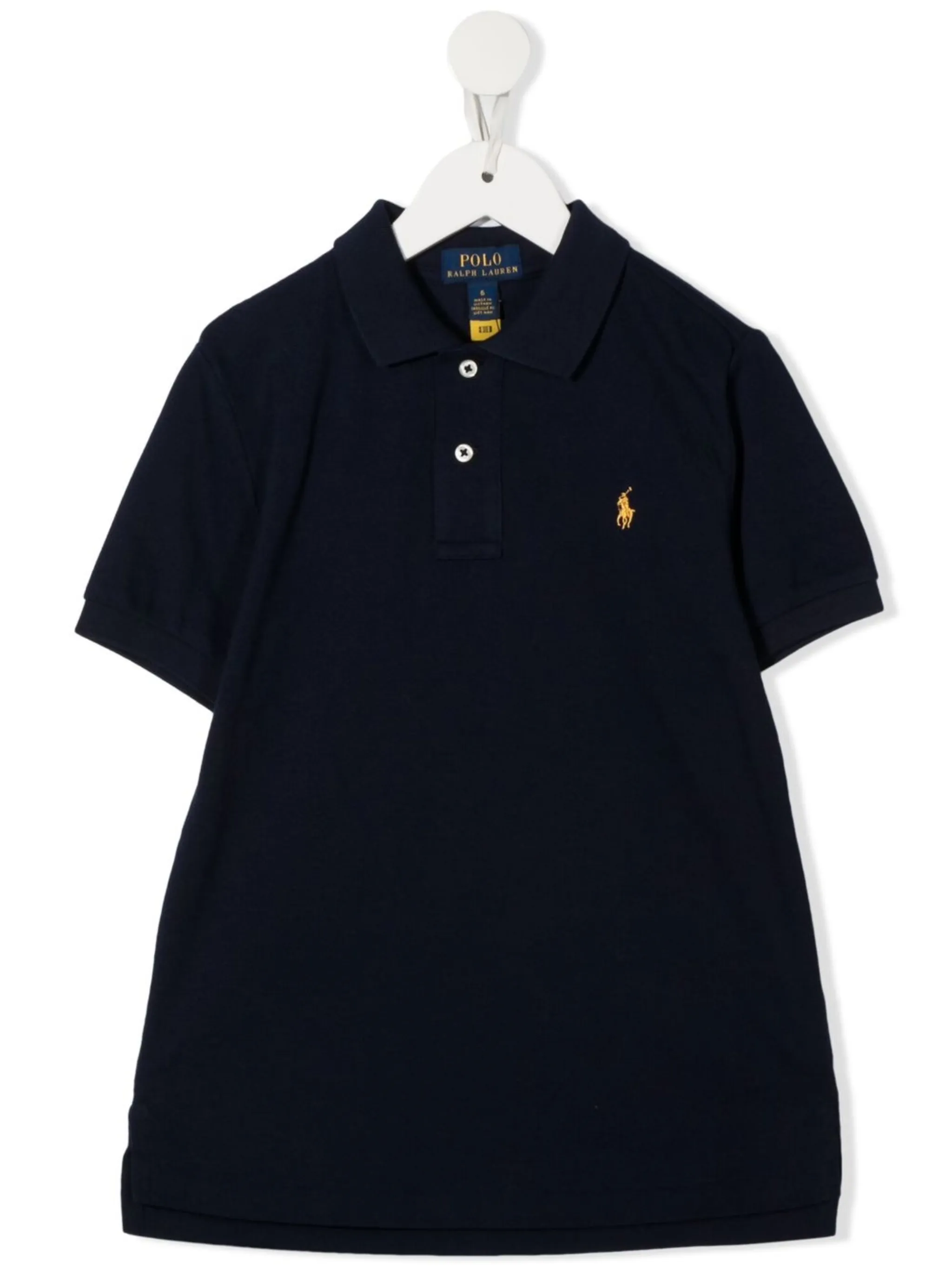 

Рубашка поло с вышивкой Polo Pony Polo Ralph Lauren Kids, синий