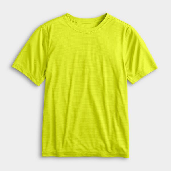 

Футболка Boys 8-20 dry tek с ластовицей в размерах regular и husky Tek Gear, Lime Envy