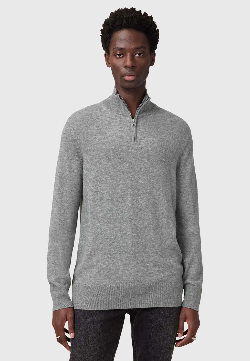 

Джемпер KILBURN ZIP FUNNEL AllSaints, светло-серый