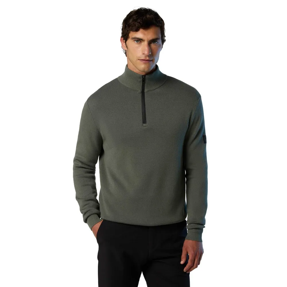 

Свитер North Sails 12GG half zip, серый