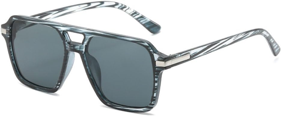 

Винтажные квадратные солнцезащитные очки для мужчин, с градиентным зеркальным покрытием, защита от УФ-излучения UV400, модные солнцезащитные очки для женщин, серая полоса, серый, V UOVSAW, Grey Stripe Gray