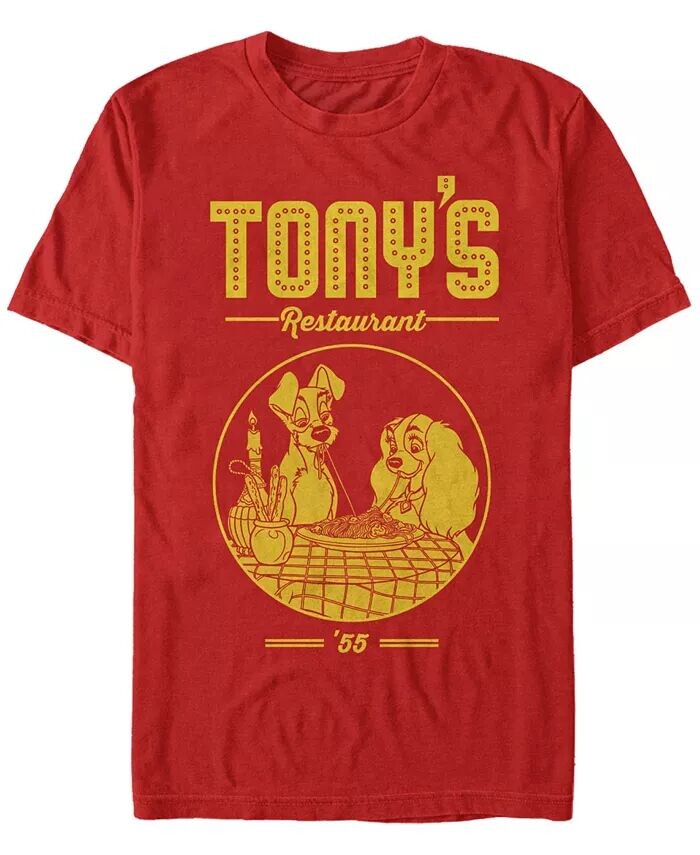 

Мужская футболка Tony's Restaurant с коротким рукавом Fifth Sun, красный