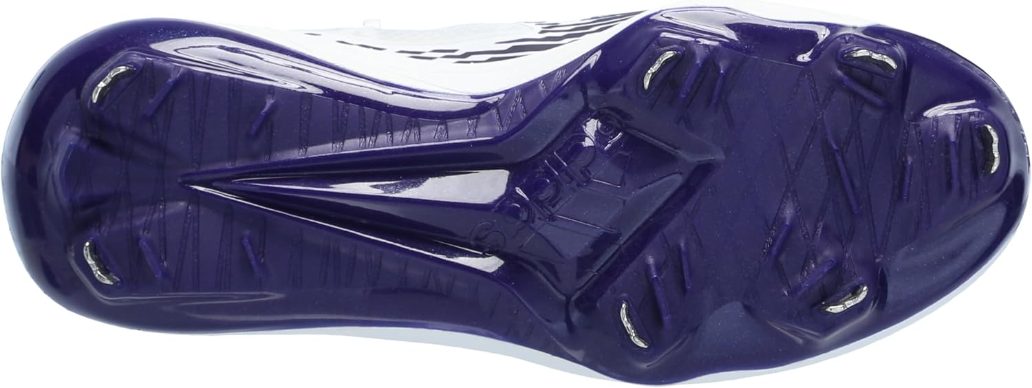 Мужские кроссовки Adidas Adizero Afterburner 9, белый/фиолетовый — фото 4