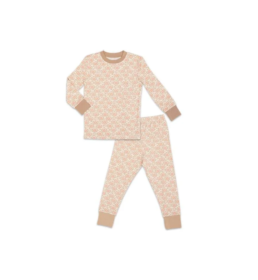 Детская пижама Emerson с длинными рукавами, облегающая, из двух частей Everly Grey, Bohemian