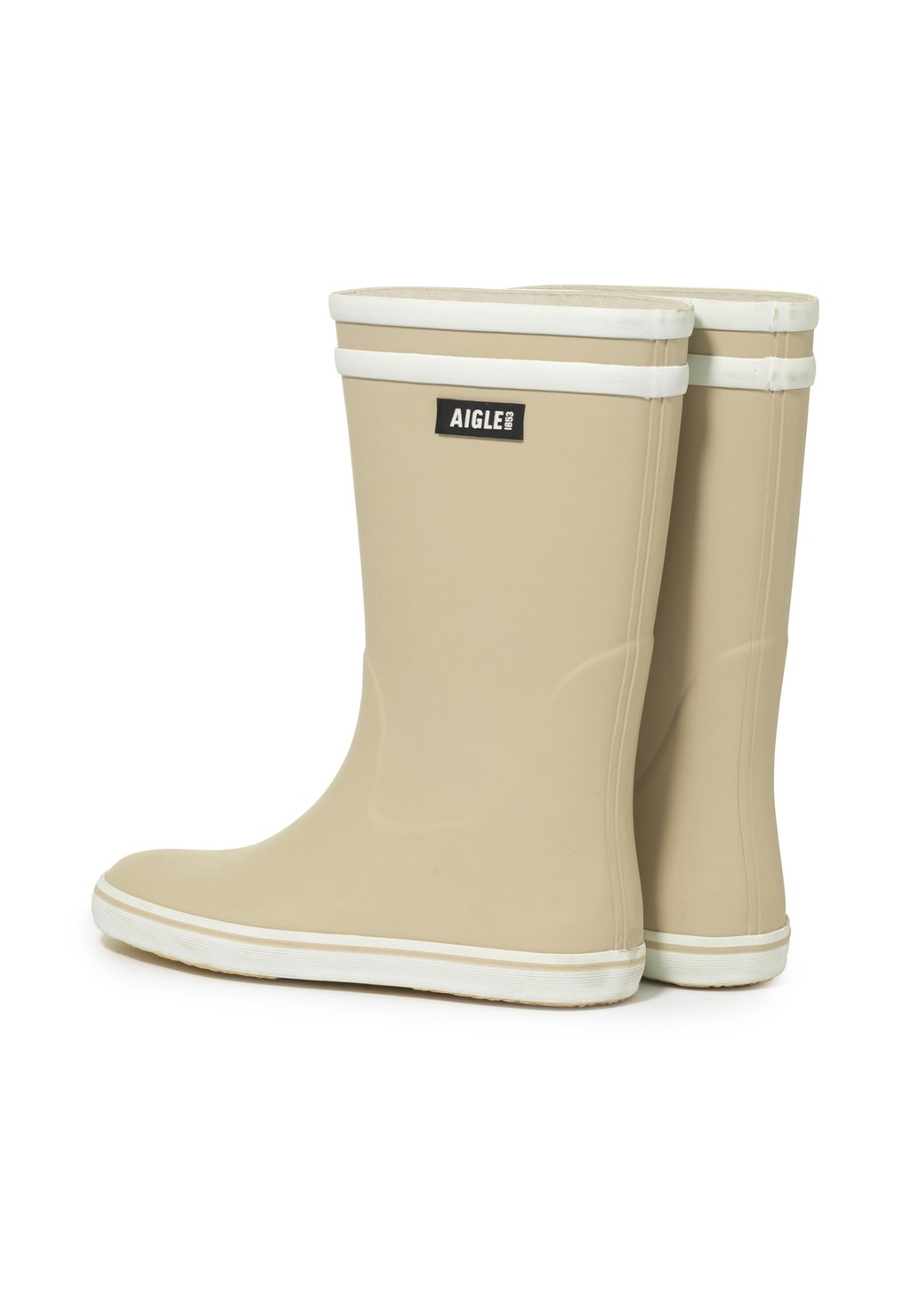 Женские резиновые ботинки Aigle MALOUINE 2 короткие, песочный — фото 3
