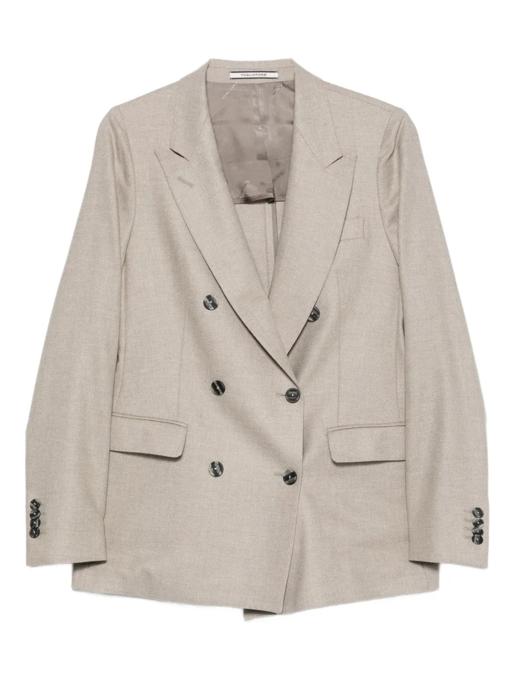 

Двубортный шерстяной пиджак TAGLIATORE, нейтральный