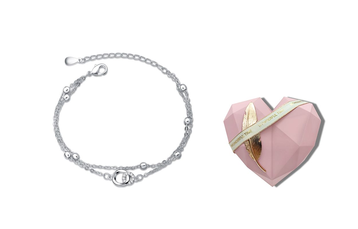 

Браслет женский COPI, Mobius Double Ring Bracelet + [Encounter Gift Box]