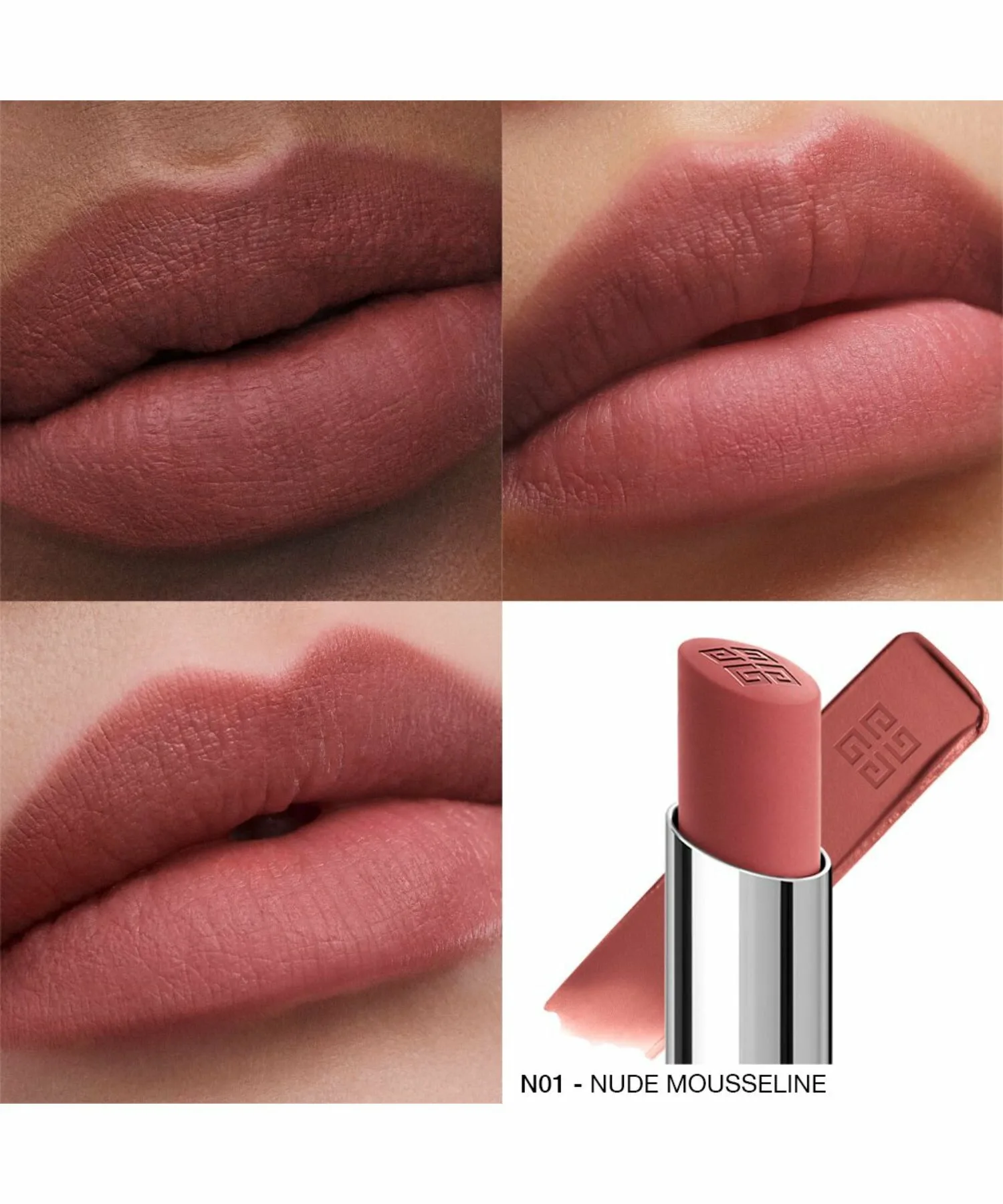 Помада Givenchy Velvet Matte Givenchy Beauty, No.N01 Brush Edit — фото 3