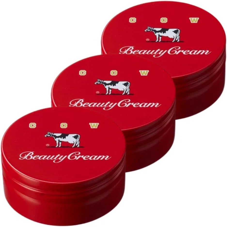 Набор из 3 кремов Cow Brand Beauty Cream, 80 г, увлажняющий