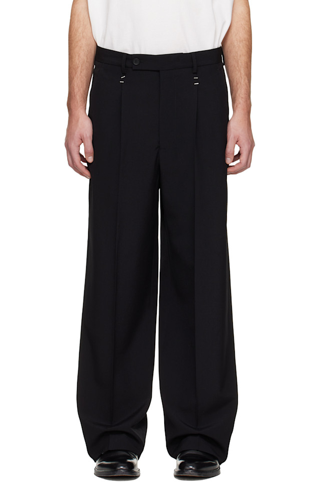 

Брюки, скрепленные скобами Mm6 Maison Margiela, черный