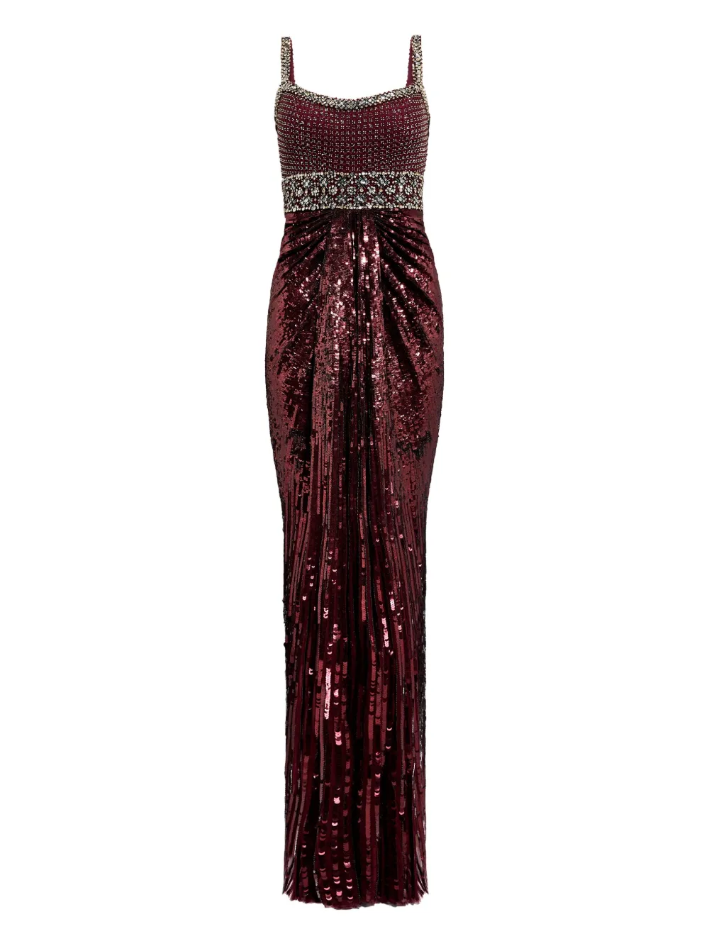 

Декорированное платье макси Only You с драпировкой Jenny Packham, розовый