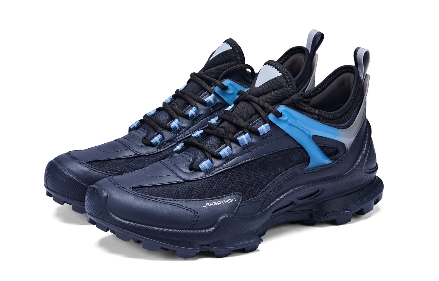 Ecco SS26 BIOM C TRAIL Collection Low top Casual Shoes Men's Ocean Blue/Black 803394 — фото 4