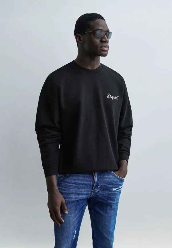 Фирменная толстовка свободного кроя с круглым вырезом Dsquared2, Black