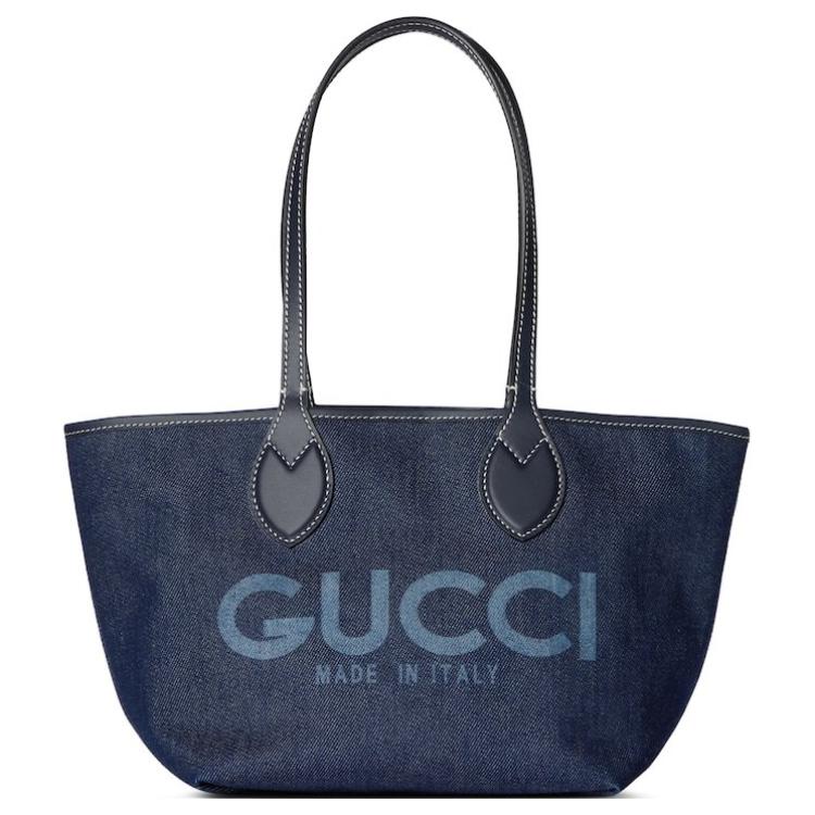 

GUCCI Тота Джинсовая с холщовой сумкой