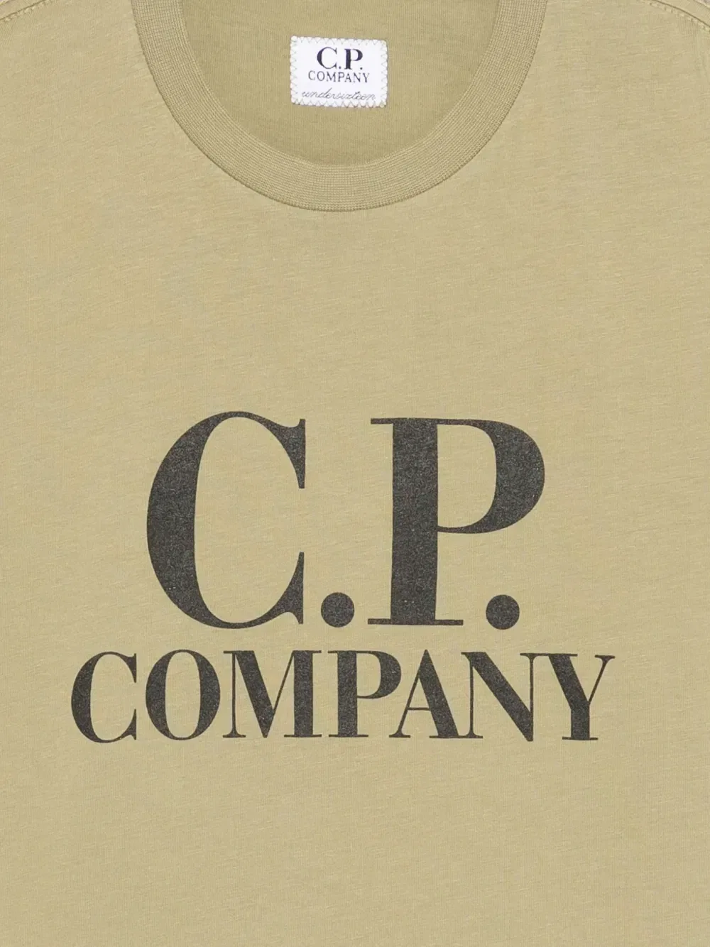 Футболка с принтом логотипа C.P. Company Kids, зеленый — фото 3
