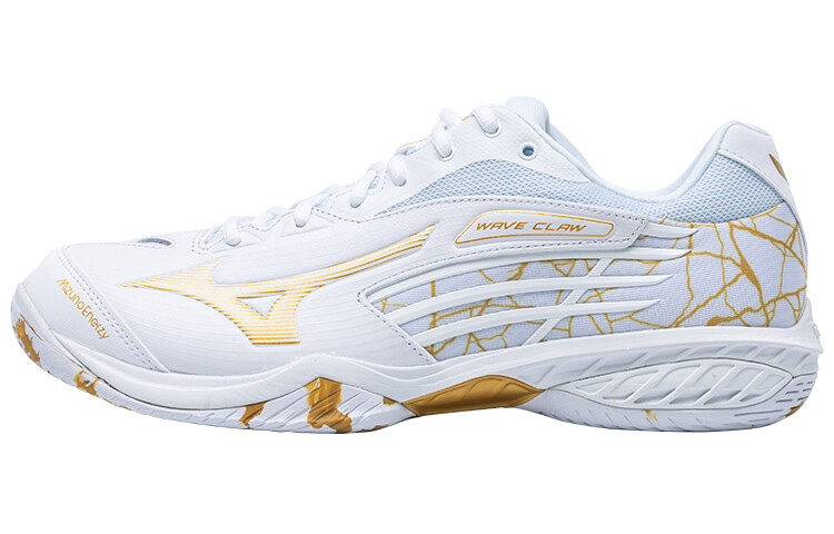 

Кроссовки для бадминтона PRO унисекс с низким верхом, белый/золотой Mizuno