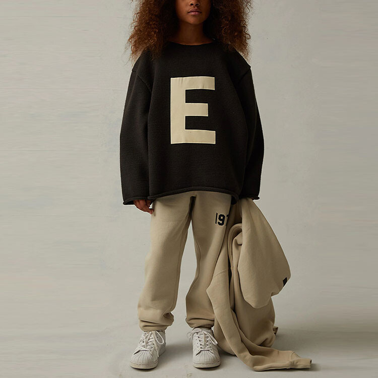 Детский свитер Fear Of God Essentials, цвет Black Iron — фото 2