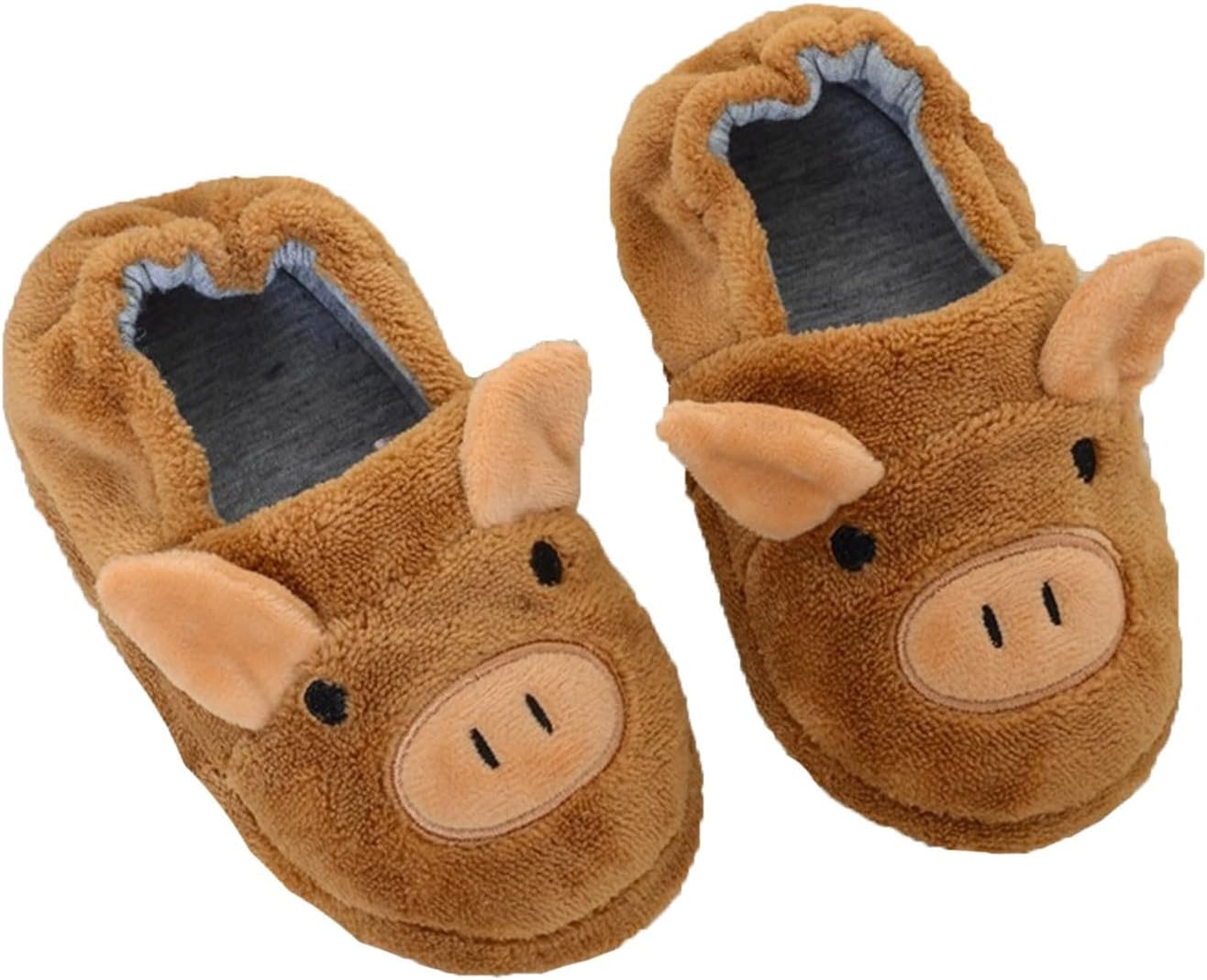 

Милые домашние тапочки для малышей, пушистые, теплые и удобные, на плоской подошве, для девочек и мальчиков, мягкие, с высоким берцем из хлопка Generic, Coffee