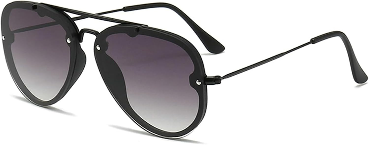 

Хелена Модные большие солнцезащитные очки-пилот для женщин в стиле ретро 70-х годов, мужские без оправы, градиентные, с защитой от УФ-излучения UV400, для вождения на открытом воздухе helena, C2