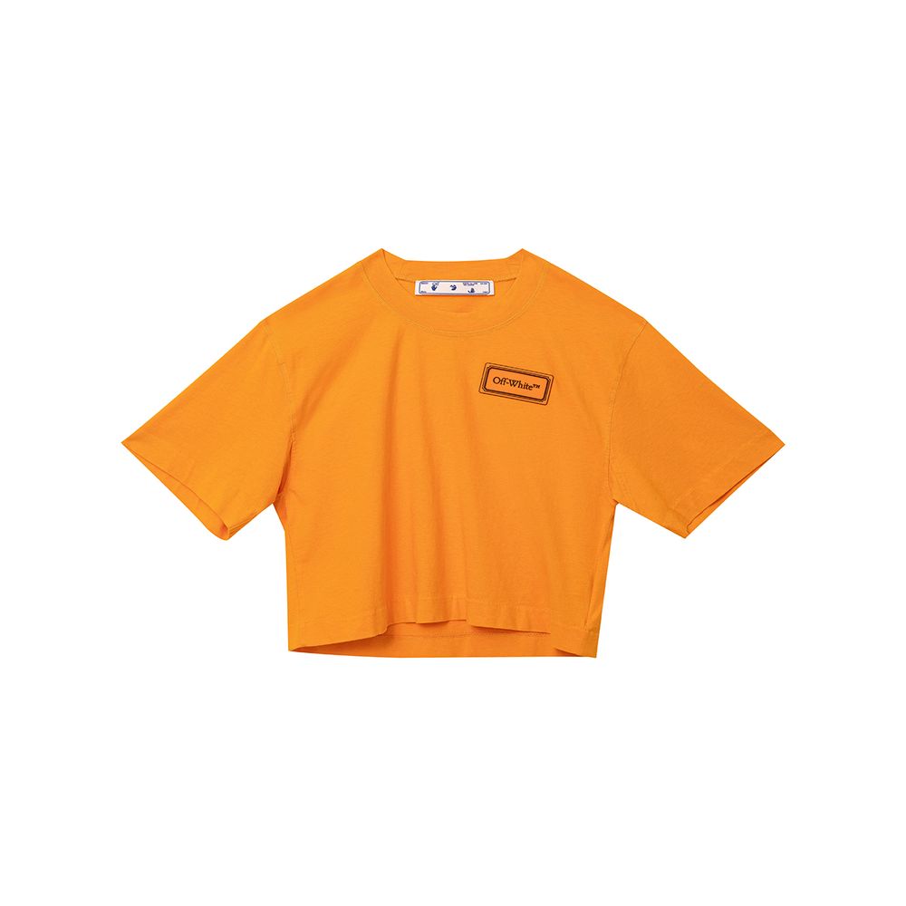 

Оранжевый хлопковый топ-топ для женщин Off-White