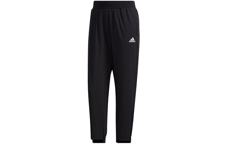 

Трикотажные спортивные штаны женские черные Adidas