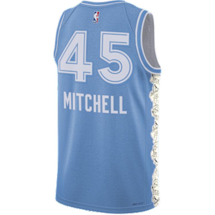 Майка Donovan Mitchell Cleveland Cavaliers 2024/25 City Edition Men's Dri-FIT Nba Swingman Jersey Nike, синий — фото 4