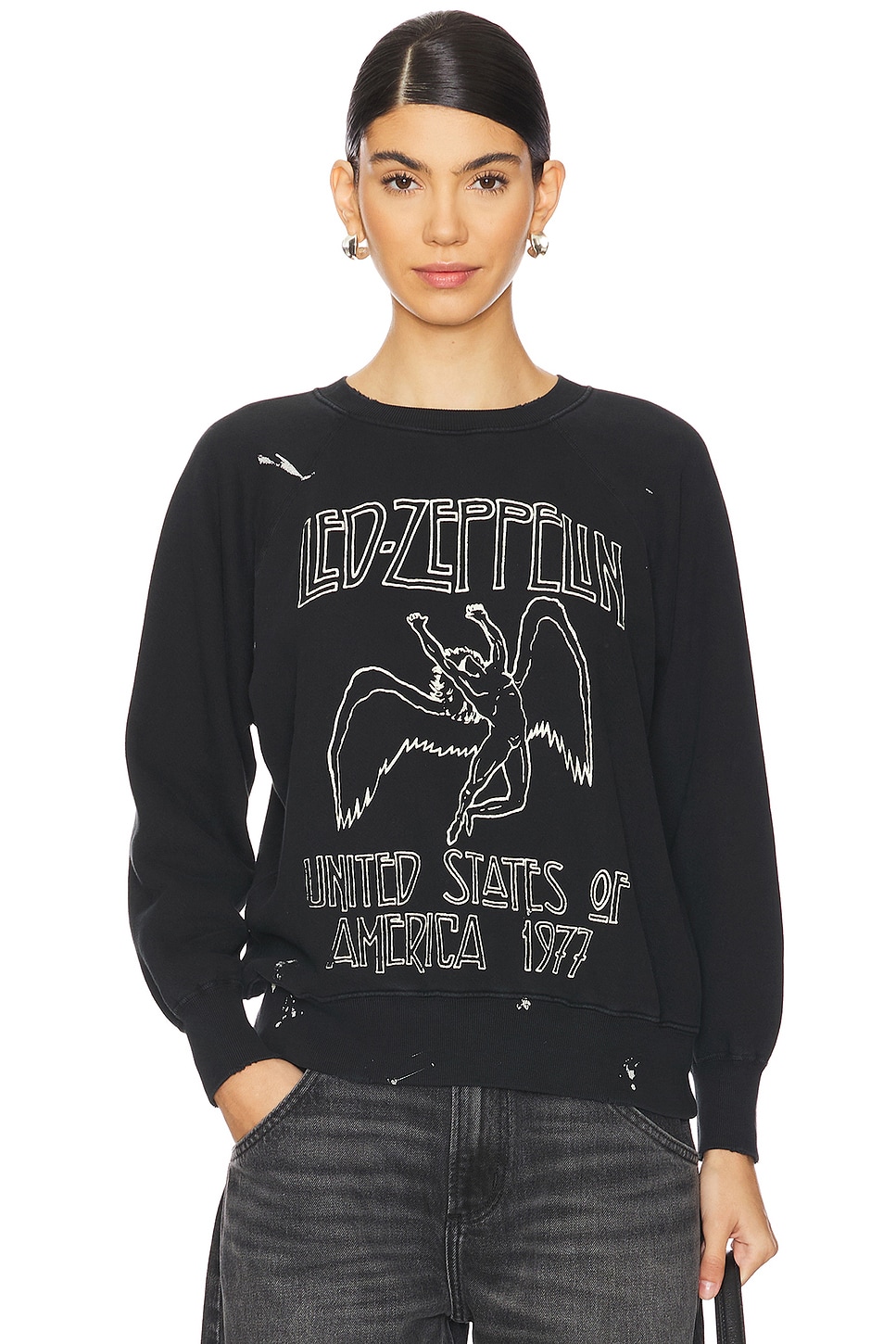

Толстовка led zeppelin 1977 Madeworn, черный