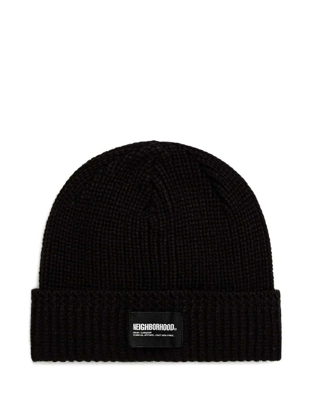 

Шапка бини в рубчик Neighborhood, черный