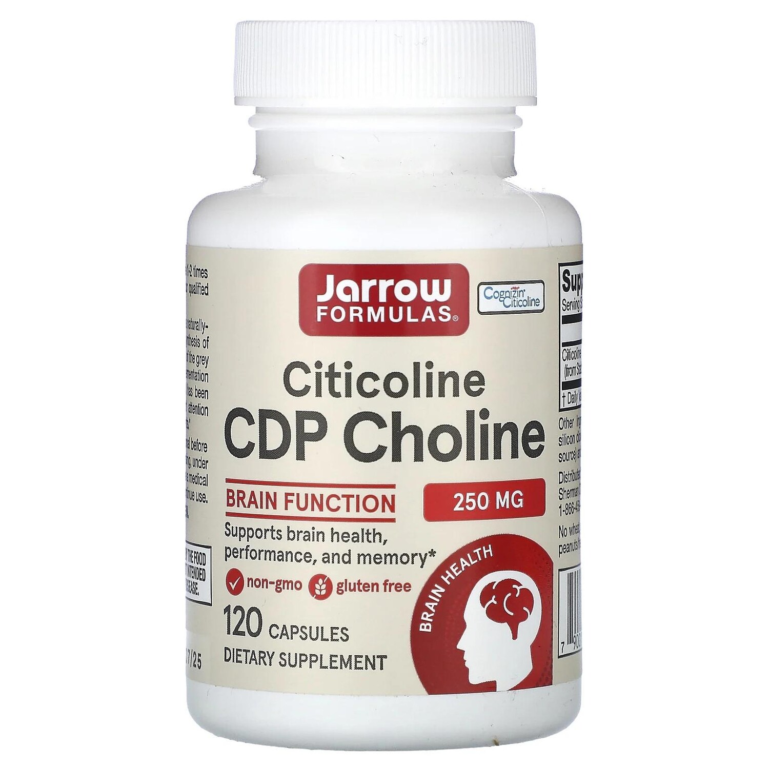 

Jarrow Formulas Цитиколин CDP-холин 250 мг 120 капсул