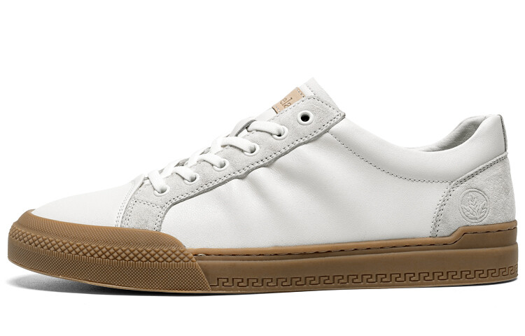 

Кеды мужские, обувь для скейтбординга низкая Leaveland, белый/коричневый