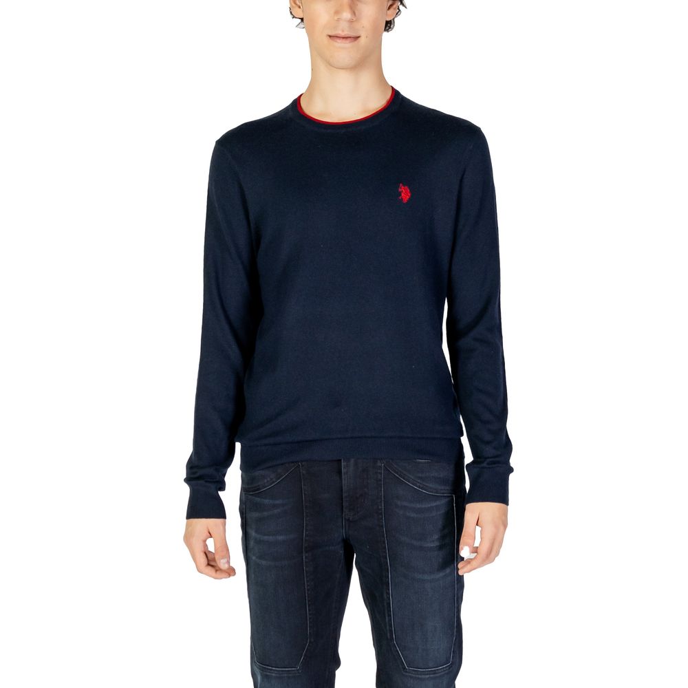 

Синий вискозный свитер U.S. Polo Assn.