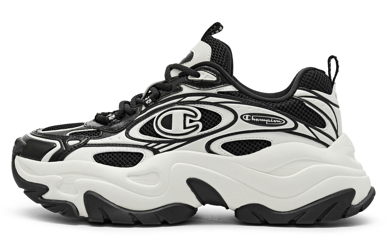 

Кроссовки Champion Chunky Sneakers Men Low-top Black/White, черный/белый