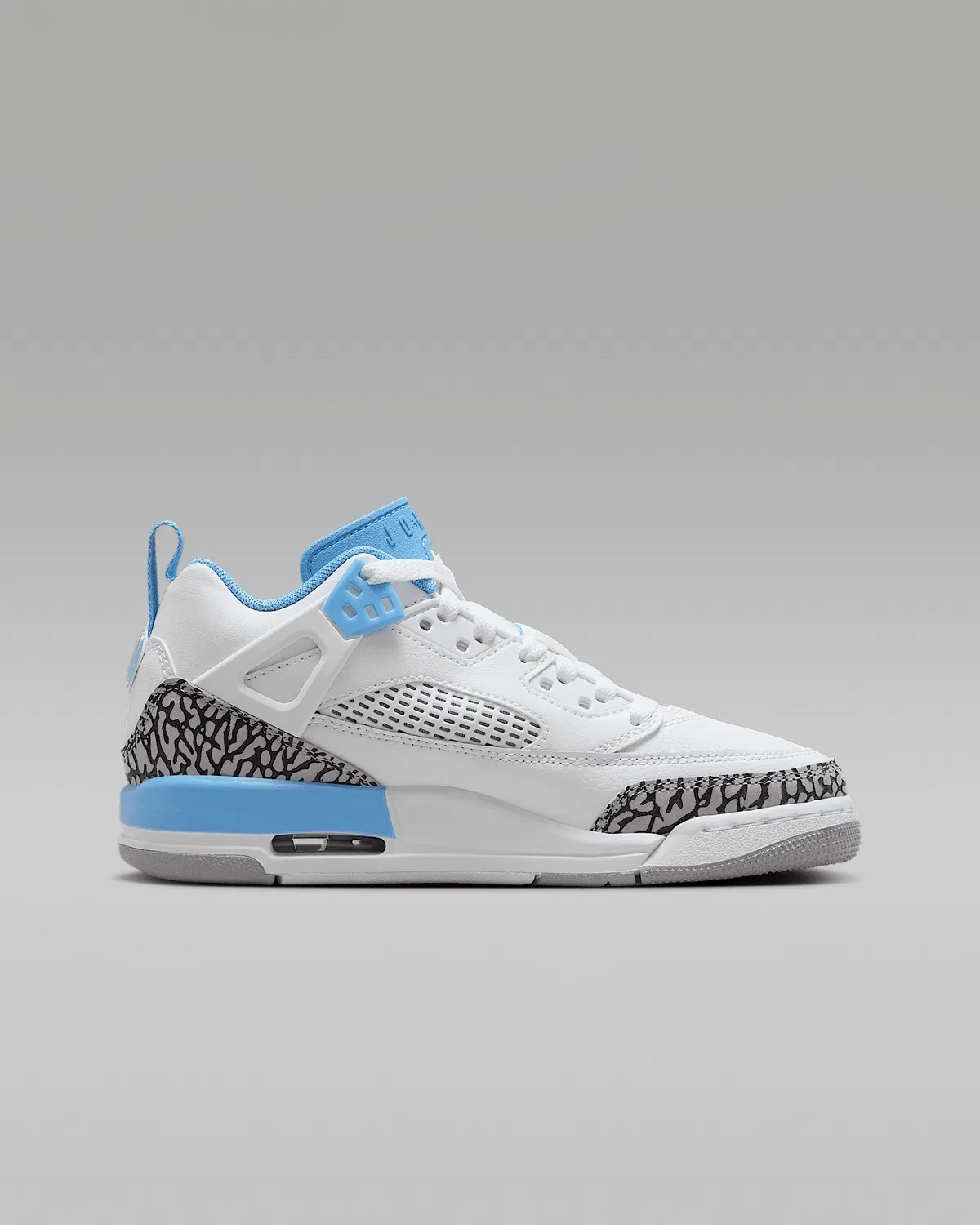 Детские кроссовки Jordan Spizike Low, White/Wolf Grey/Anthracite/University Blue — фото 3